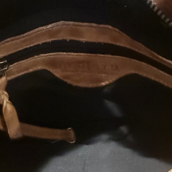 Bed Stu Keiki Brown and Tan Checkered Crossbody Bag - Picture 4 of 11